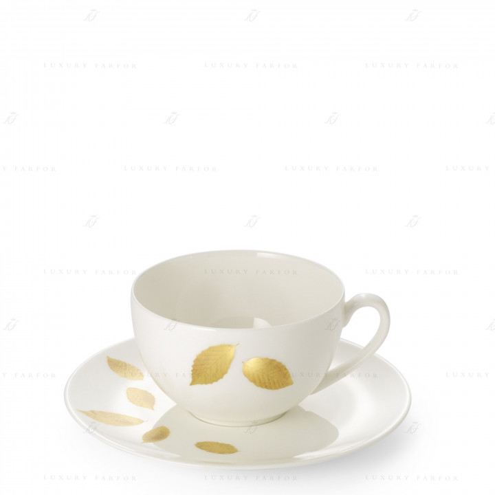 Чашка кофейная с блюдцем 0,25л коллекции Gold Leaf бренда Dibbern