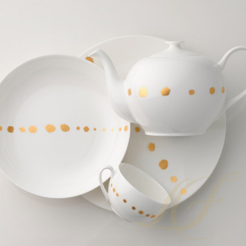 Тарелка для спагетти 26см коллекции Golden Pearls бренда Dibbern