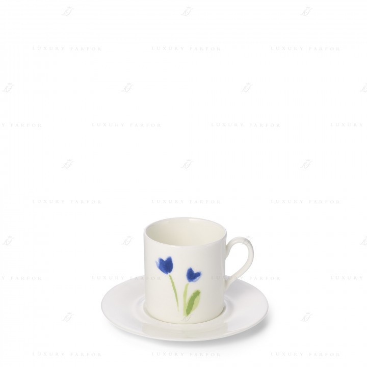 Чашка эспрессо с блюдцем 0,1л коллекции Impression - Blau бренда Dibbern