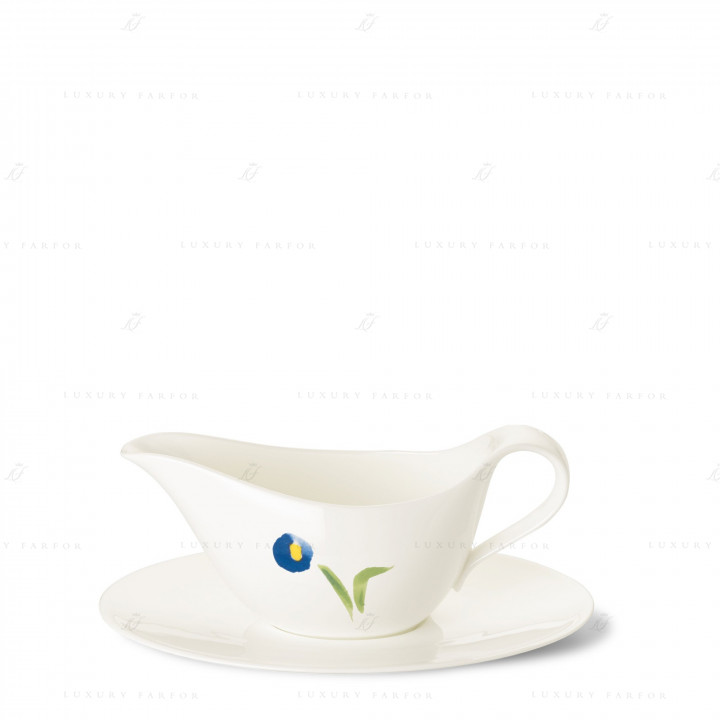 Соусник с подставкой 0,45л коллекции Impression - Blau бренда Dibbern