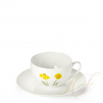 Чашка кофейная с блюдцем 0,25л коллекции Impression - Gelb бренда Dibbern