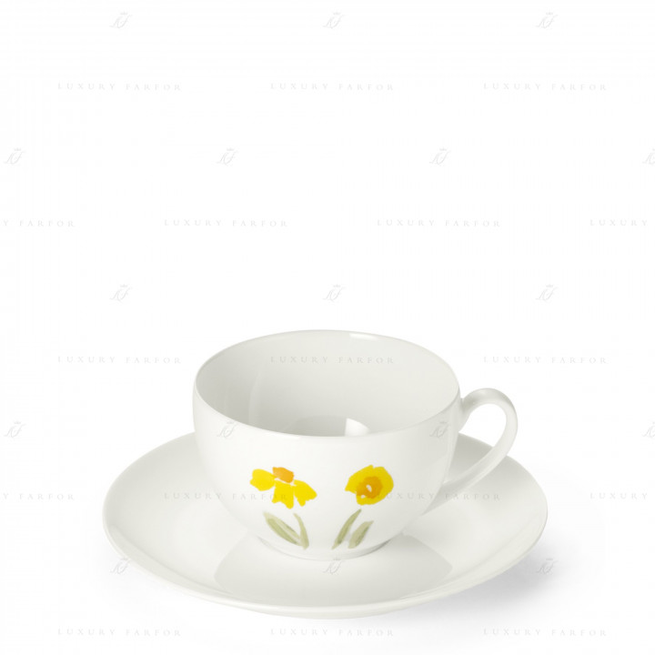 Чашка кофейная с блюдцем 0,25л коллекции Impression - Gelb бренда Dibbern