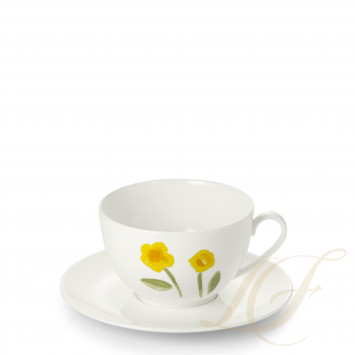 Чашка для завтрака с блюдцем 0,4л коллекции Impression - Gelb бренда Dibbern