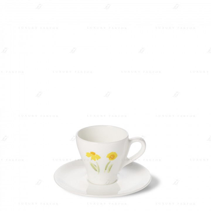 Чашка эспрессо с блюдцем 0,11л коллекции Impression - Gelb бренда Dibbern