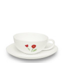 Чашка чайная с блюдцем 0,2л коллекции Impression - Rot бренда Dibbern