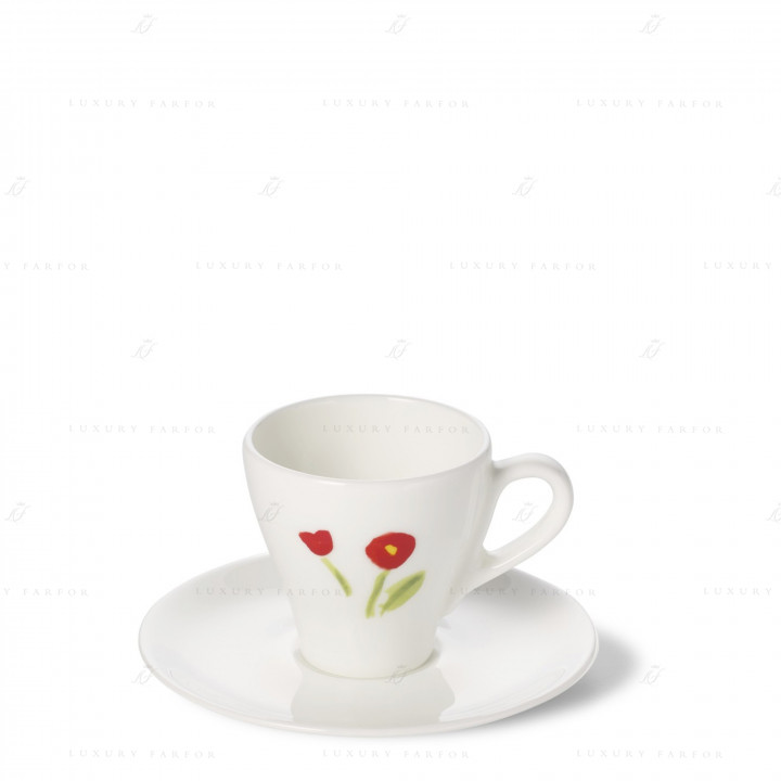 Чашка эспрессо с блюдцем 0,11л коллекции Impression - Rot бренда Dibbern