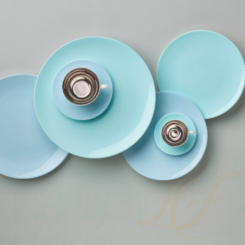 Тарелка 21см коллекции Pastell - Hellblau бренда Dibbern