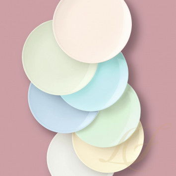 Тарелка 16см коллекции Pastell - Khaki бренда Dibbern