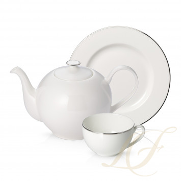 Чайный сервиз на 6 персон коллекции Platin Lane бренда Dibbern