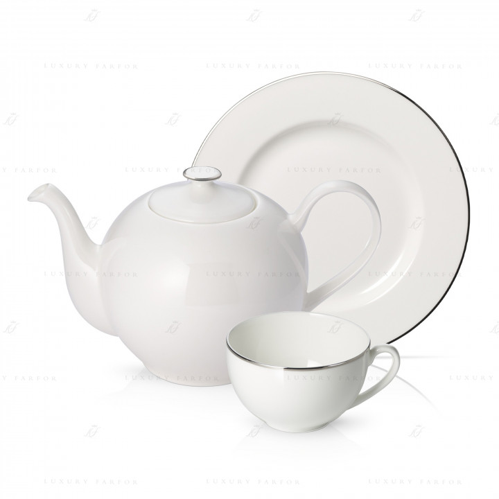 Чайный сервиз на 6 персон коллекции Platin Lane бренда Dibbern