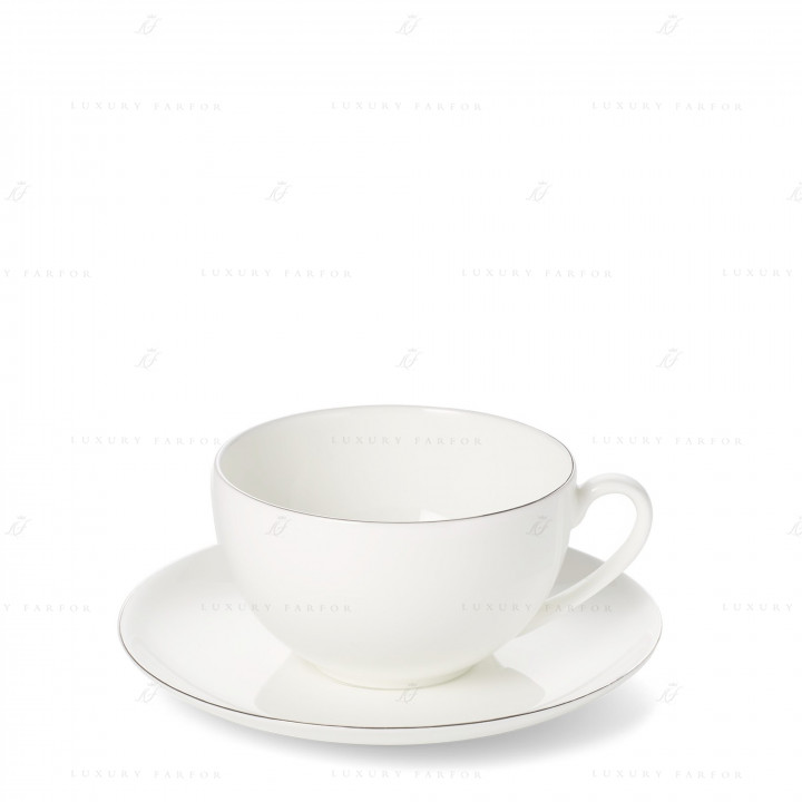 Чашка кофейная с блюдцем 0,2л коллекции Platin Line бренда Dibbern