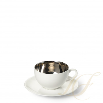 Чашка эспрессо с блюдцем 0,11л коллекции Platinum бренда Dibbern