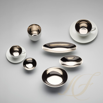 Чашка кофейная с блюдцем 0,25л коллекции Platinum бренда Dibbern