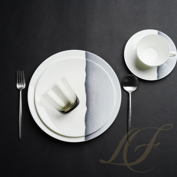 Блюдце для чашки 16см коллекции Silhouette - Anthrazit бренда Dibbern