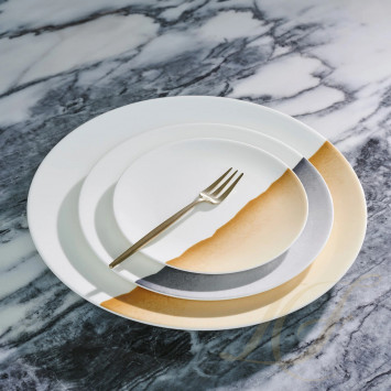 Тарелка 32см коллекции Silhouette - Beige бренда Dibbern