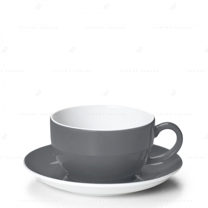 Чашка капучино с блюдцем 0,3л коллекции Solid Color 