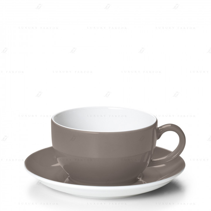 Чашка капучино с блюдцем 0,3л коллекции Solid Color 