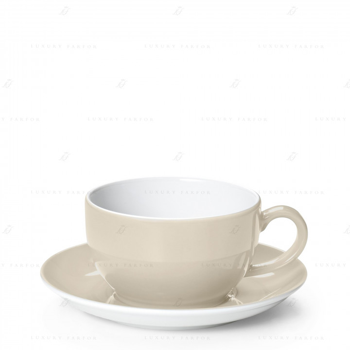 Чашка капучино с блюдцем 0,3л коллекции Solid Color 