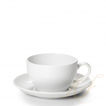 Чашка капучино с блюдцем 0,3л коллекции Solid Color 
