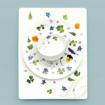 Чашка эспрессо с блюдцем 0,11л коллекции Wildkräuter бренда Dibbern