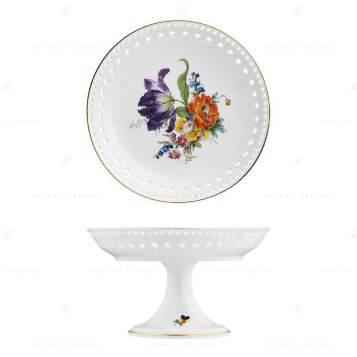 Корзинка на ножке 19см коллекции Alt-Fürstenberg Bunte Blume бренда Fürstenberg