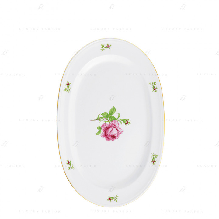 Блюдо овальное 33см коллекции Alt-Fuerstenberg Rose бренда Fürstenberg