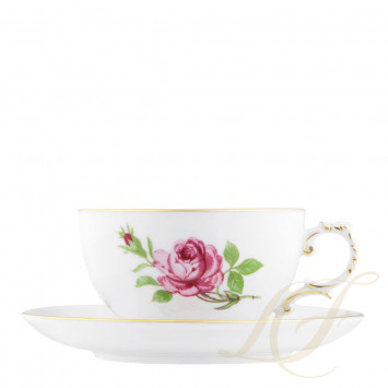 Чашка чайная с блюдцем 0,17л коллекции Alt-Fuerstenberg Rose бренда Fürstenberg