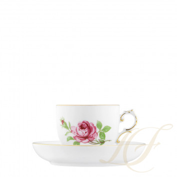 Чашка эспрессо с блюдцем 0,10л коллекции Alt-Fuerstenberg Rose бренда Fürstenberg