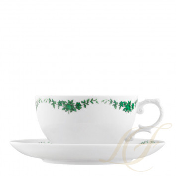 Чашка чайная с блюдцем 0,17л коллекции Alt-Fürstenberg Schlossgarten бренда Fürstenberg