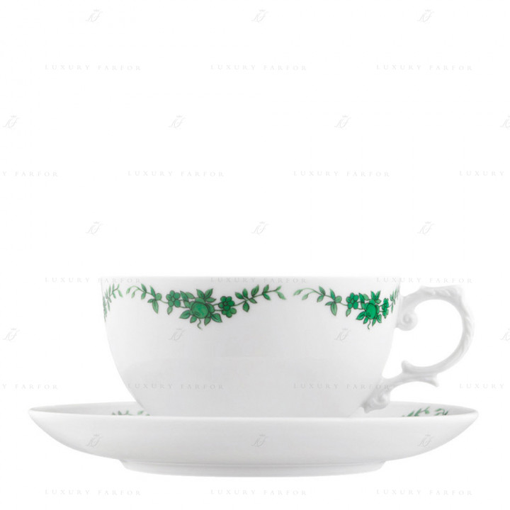 Чашка чайная с блюдцем 0,17л коллекции Alt-Fürstenberg Schlossgarten бренда Fürstenberg