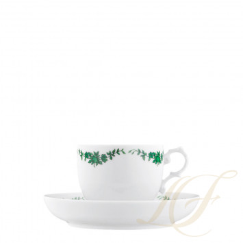 Чашка эспрессо с блюдцем 0,10л коллекции Alt-Fürstenberg Schlossgarten бренда Fürstenberg