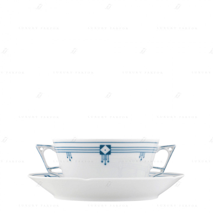 Чаша суповая с блюдцем 0,30л коллекции Ariana Norma бренда Fürstenberg