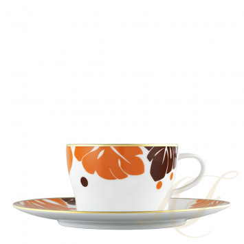 Чашка чайная с блюдцем 0,20л коллекции Auréole Colorée 