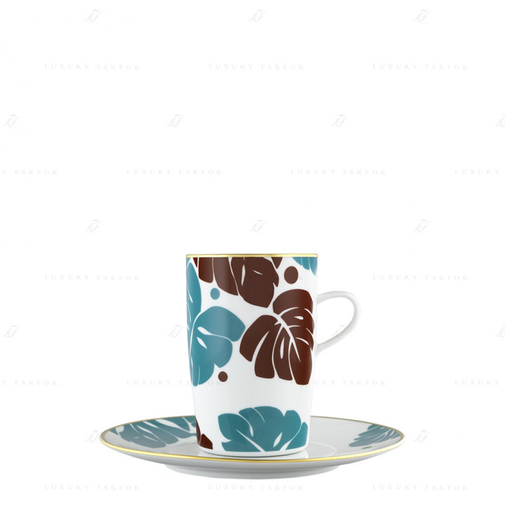 Кружка с блюдцем 0,20л коллекции Auréole Colorée 