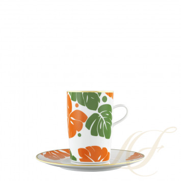 Кружка с блюдцем 0,20л коллекции Auréole Colorée 