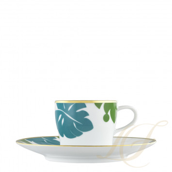 Чашка эспрессо с блюдцем 0,07л коллекции Auréole Colorée 