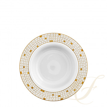 Тарелка суповая 23см коллекции Auréole Dorée бренда Fürstenberg