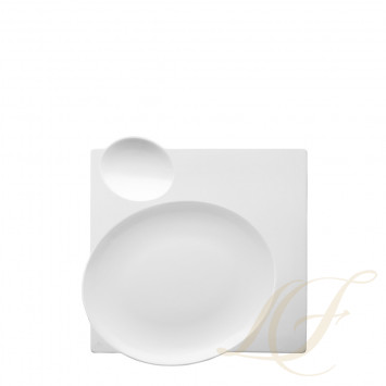 Тарелка квадратная 24см коллекции Blanc Gourmetline 