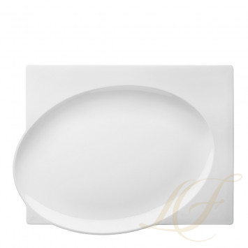 Тарелка прямоугольная 31см коллекции Blanc Gourmetline 