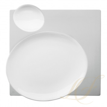 Тарелка квадратная 24см коллекции Blanc Gourmetline 