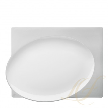 Тарелка прямоугольная 31см коллекции Blanc Gourmetline 