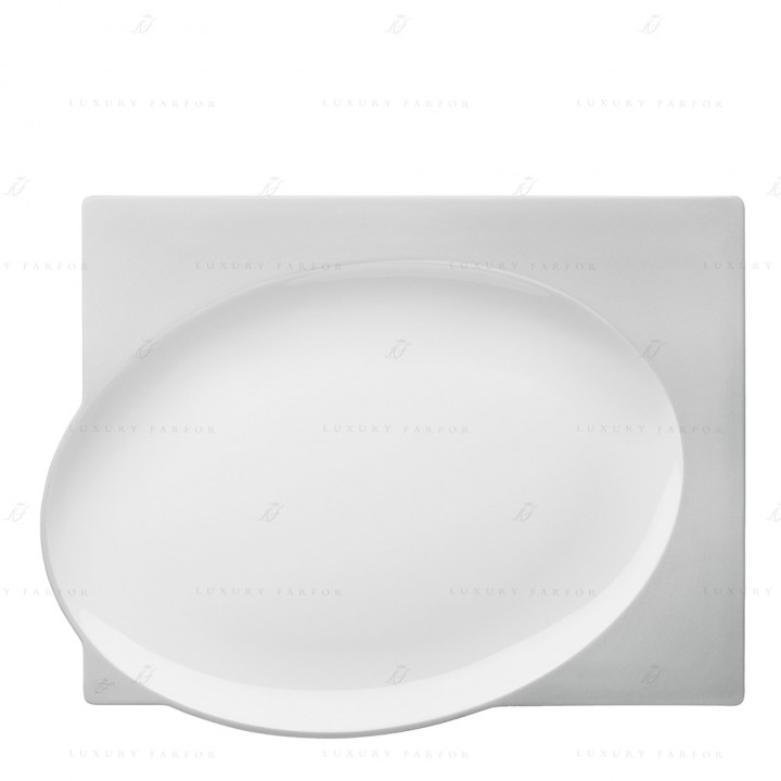 Тарелка прямоугольная 31см коллекции Blanc Gourmetline 