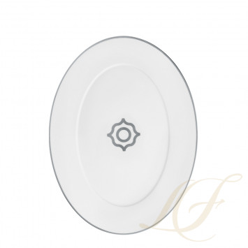 Блюдо овальное 36см коллекции Carlo Dal Bianco Platino бренда Fürstenberg