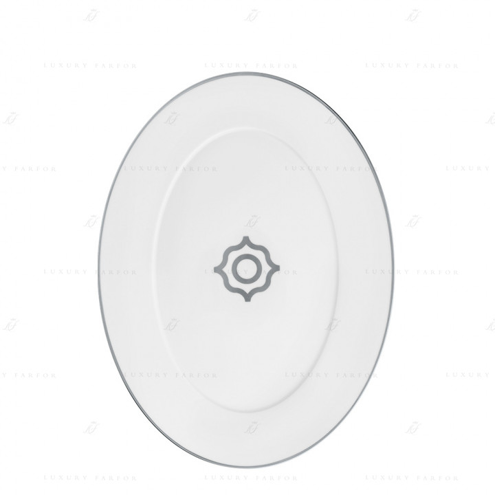 Блюдо овальное 36см коллекции Carlo Dal Bianco Platino бренда Fürstenberg