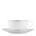 Чашка чайная с блюдцем 0,22л коллекции Carlo Dal Bianco Platino бренда Fürstenberg