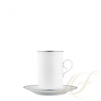 Чашка для гор. шоколада с блюдцем 0,32л коллекции Carlo Dal Bianco Platino бренда Fürstenberg