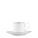 Чашка эспрессо с блюдцем 0,10л коллекции Carlo Dal Bianco Platino бренда Fürstenberg