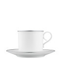 Чашка капучино с блюдцем 0,26л коллекции Carlo Dal Bianco Platino бренда Fürstenberg