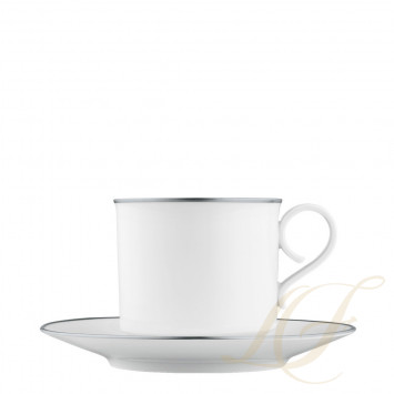 Чашка капучино с блюдцем 0,26л коллекции Carlo Dal Bianco Platino бренда Fürstenberg