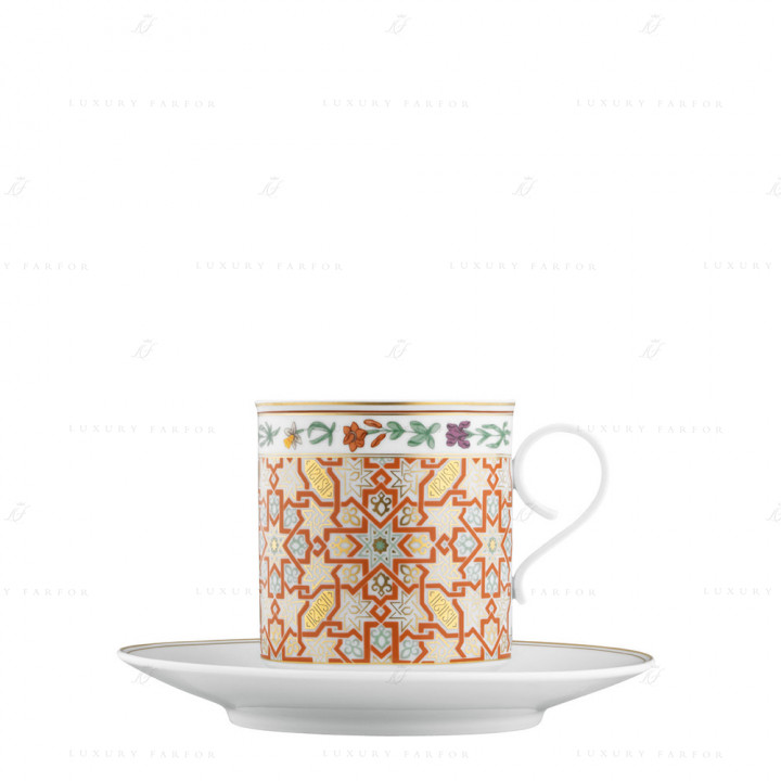Кружка с блюдцем 0,32л коллекции Carlo dal Bianco Rajasthan бренда Fürstenberg